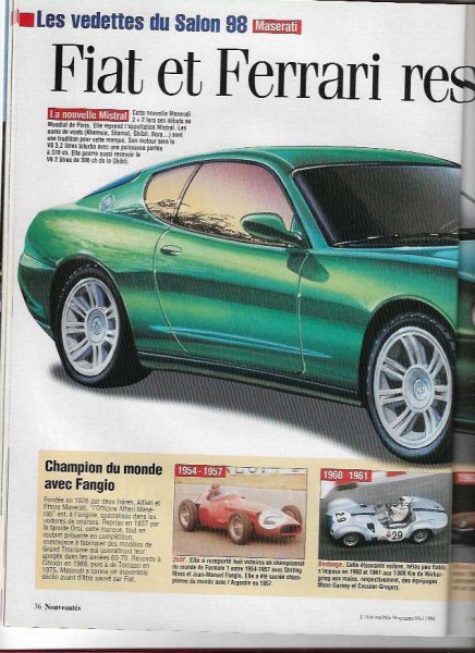&quot; Fiat et Ferrari ressuscitent Maserati &quot;