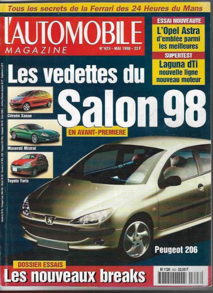 L'Automobile Magazine n°623 mai 1998